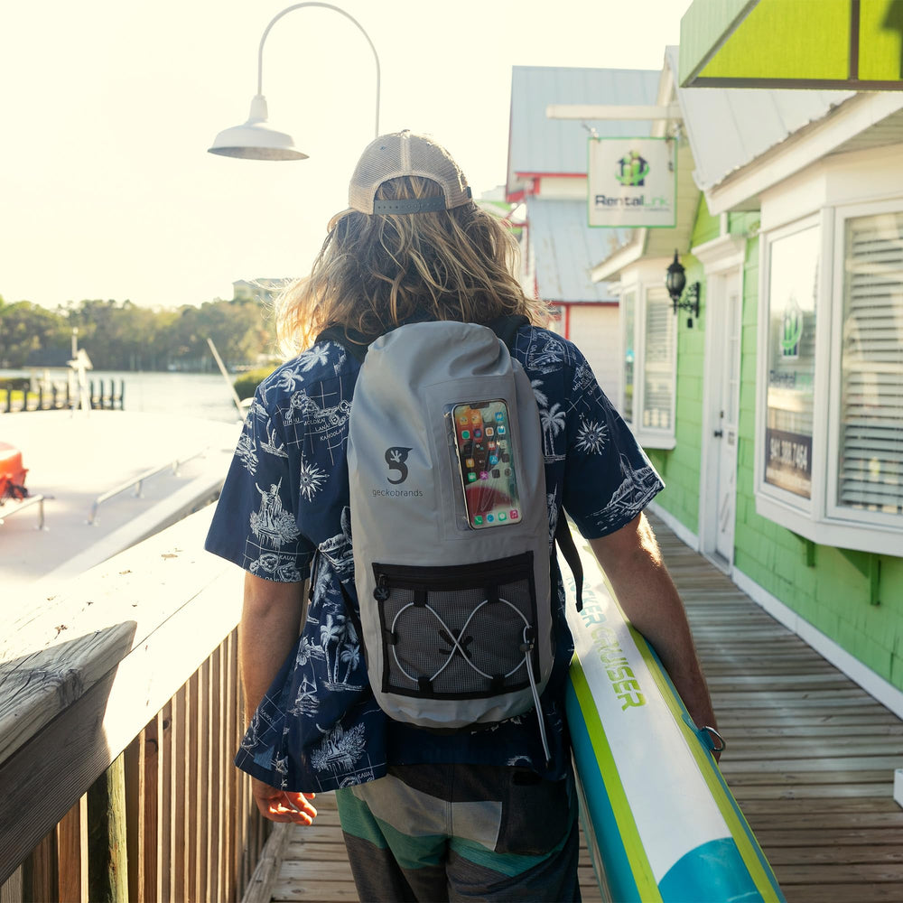 Geckobrands Hydroner 20L back supports and straps for comfortable wear.