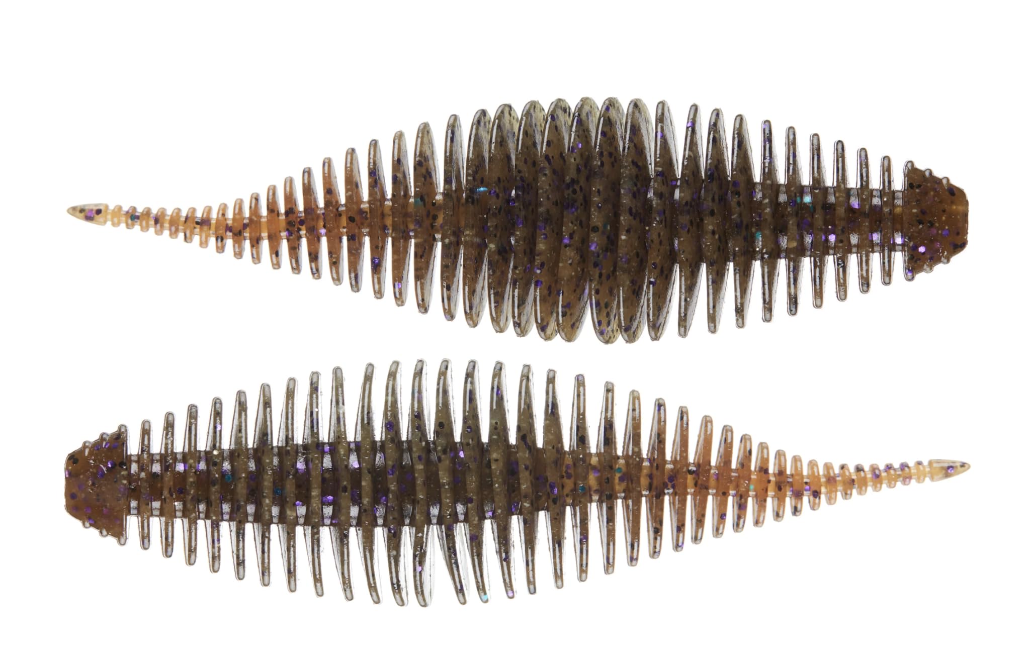 GEECRACK Bellows Shad AJ's Juice 3.8-inch Bass Lure - 5 Pack