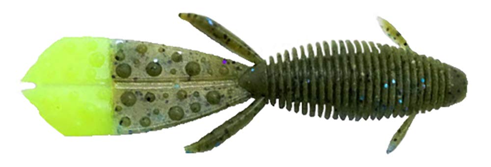 Geecrack Baobahog EX worm close-up showing claw extension for lifelike action and tempting fish.