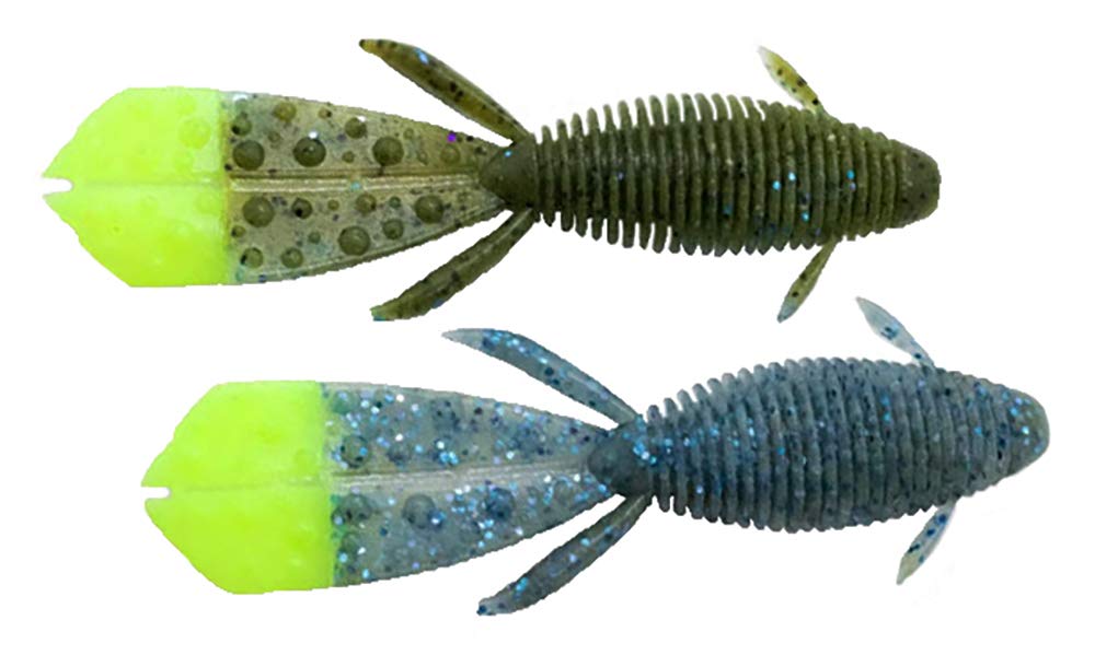 Geecrack Baobahog EX worm in water demonstrates wave motion that entices strikes.