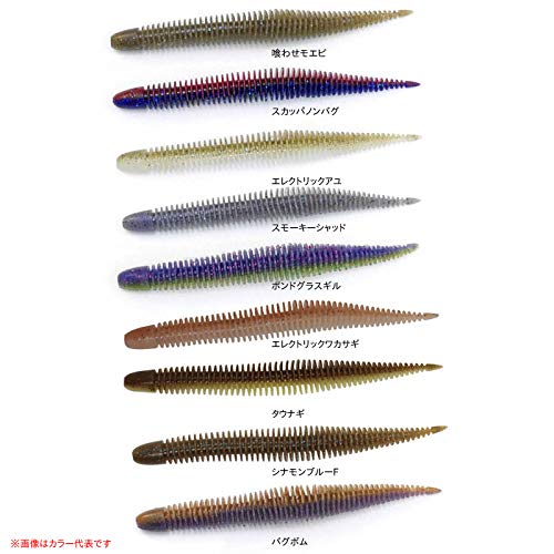 GEECRACK Worm Bellows Stick 5.8-inch ribbed lure enhances bass attraction and water action