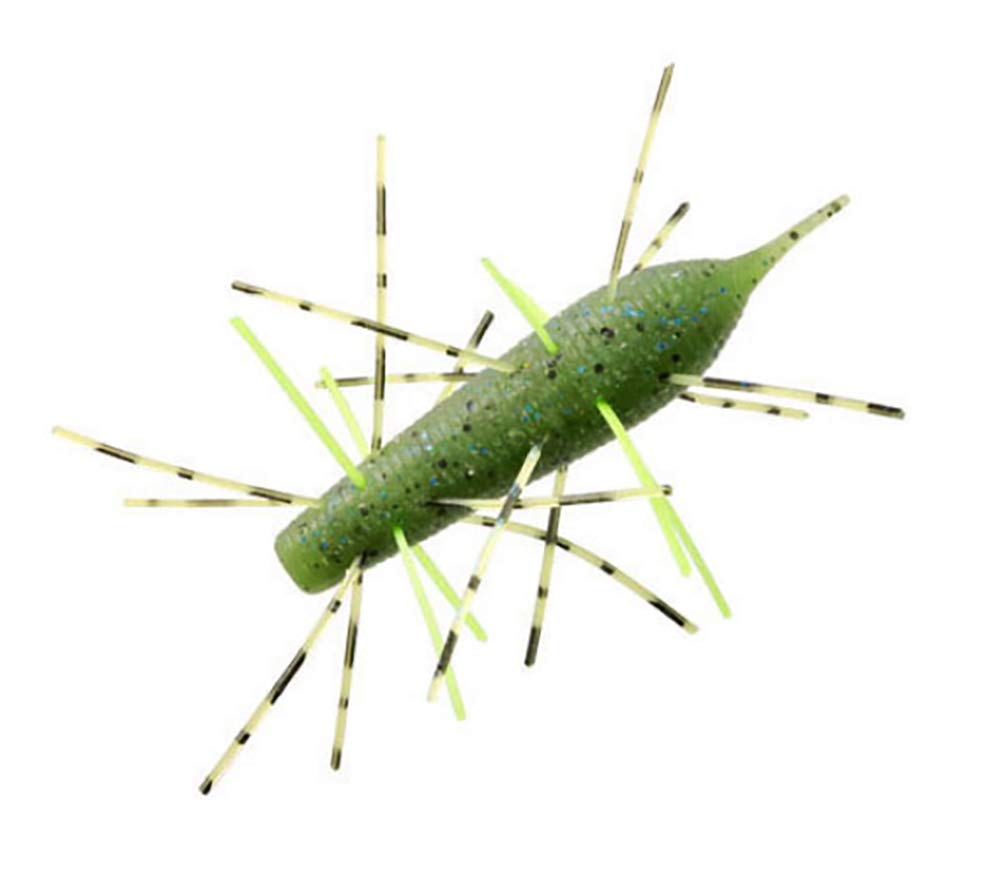 GEECRACK Worm Caterpillar 60mm blue-f, lifelike caterpillar action for surface and subsurface fishing.