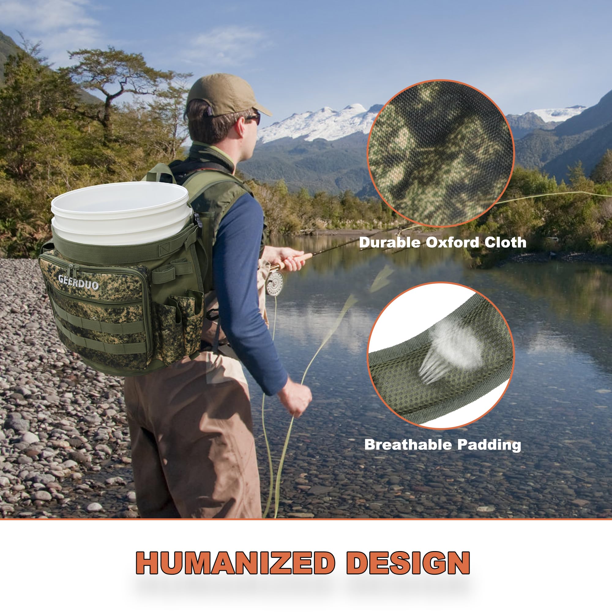 Multifunctional outdoor use: hunting, camping, apple picking