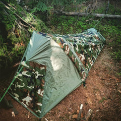 Geertop 1P bivy tent aluminum poles emphasize lightweight durability during treks.