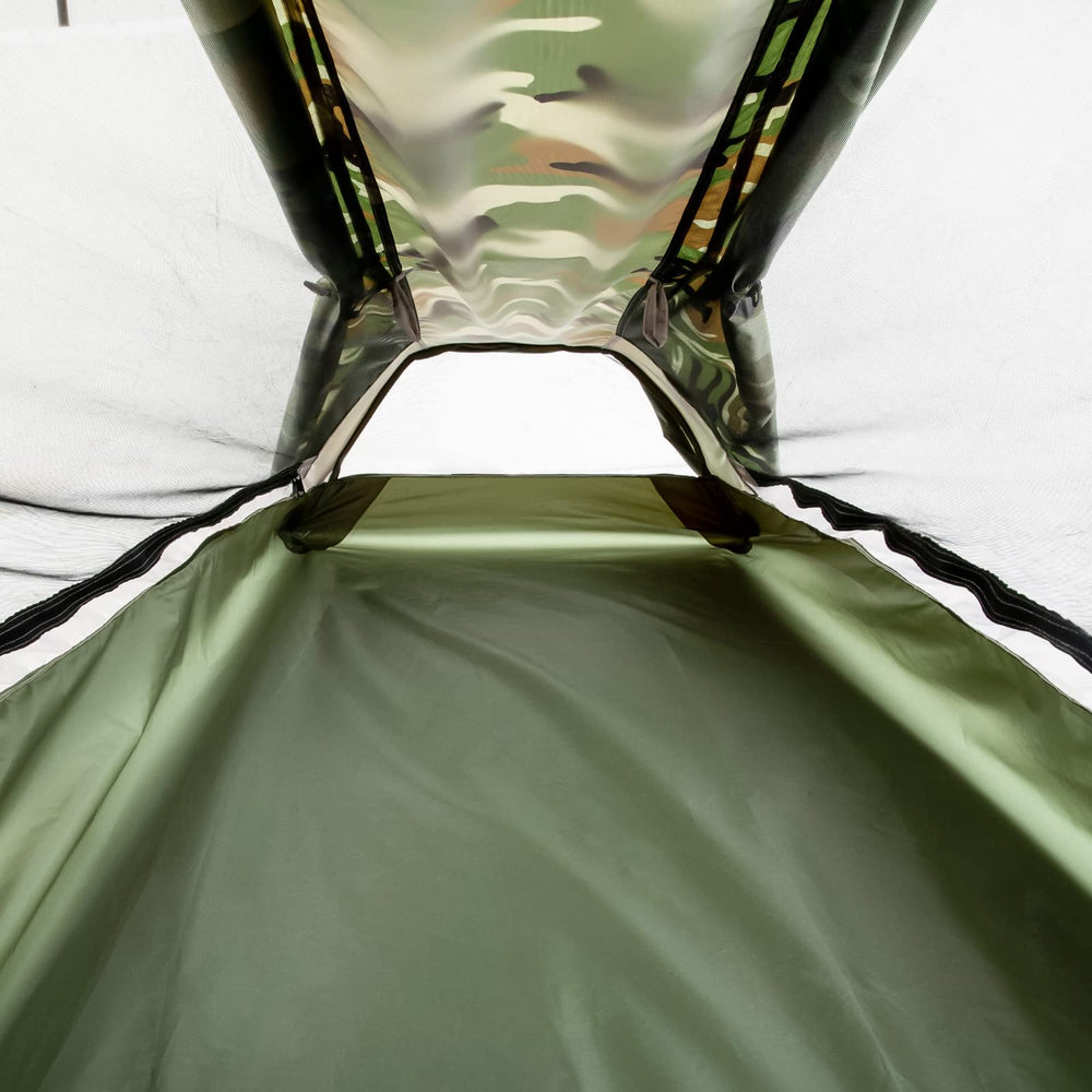Geertop 1P bivy tent night safety emphasizes reflective features for night visibility.