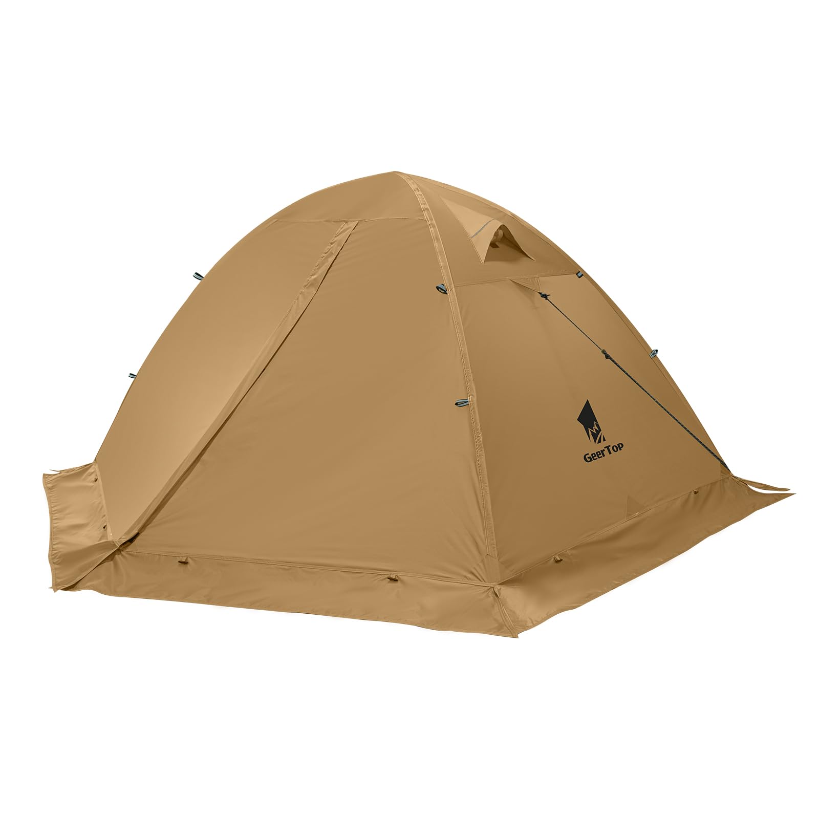 GEERTOP 2-person tent front view shows spacious interior for comfortable two-person camping.