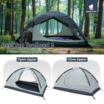 GEERTOP 2-person tent with rain armor prepared for all-season weather