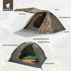 GEERTOP 4P doors and vestibule provide convenient access and versatile storage