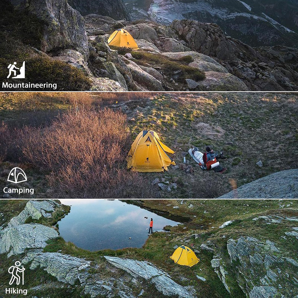 GEERTOP camping setup in backyard and backcountry expeditions