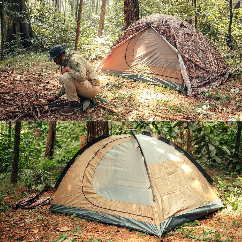 GEERTOP free-standing-poles tent enables quick outdoor setup.