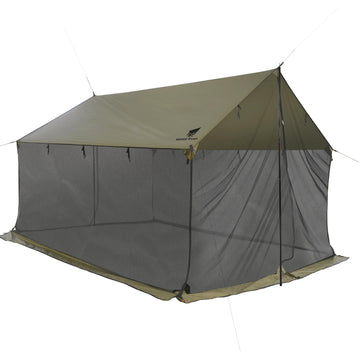 GEERTOP lightweight camping tarp setup demonstrates portable shelter for camping trips