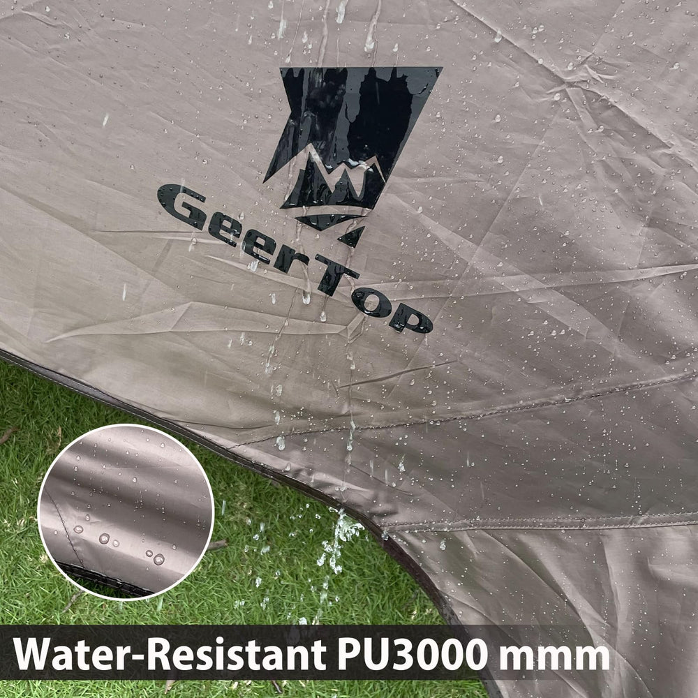 GEERTOP tarp lightweight-3-3lbs keeps luggage light for backpacking and travel.