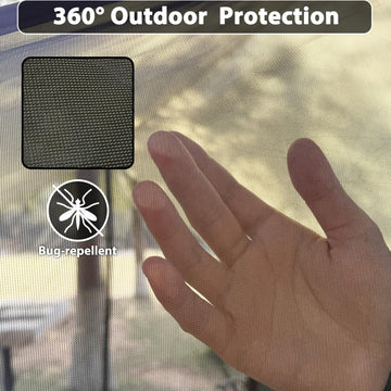 GEERTOP tarp-mesh-walls-full-protection showcases no-see-um mesh for year-round use