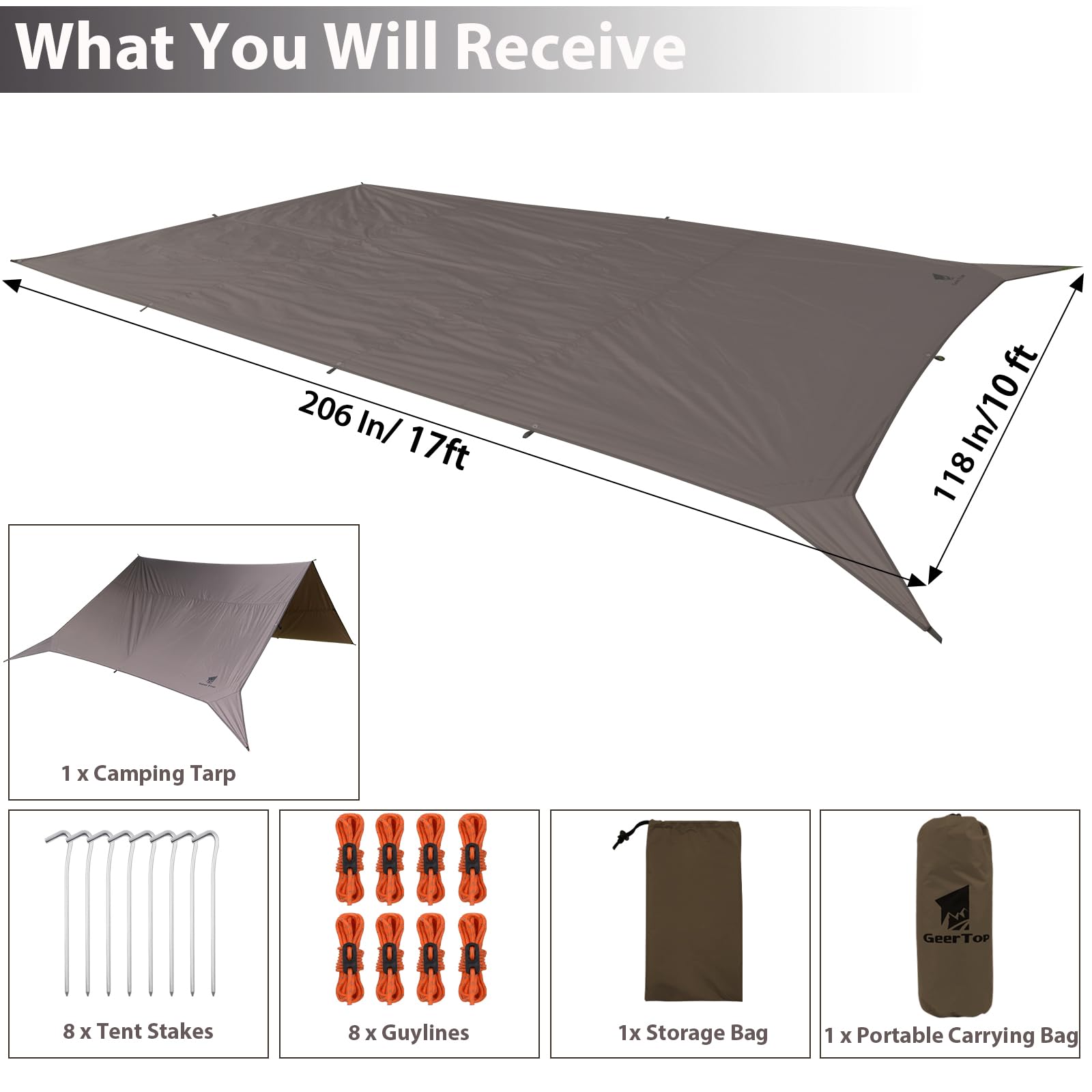 GEERTOP tarp-waterproof-rip-stop showcases durable, water-resistant material for rainy trips.