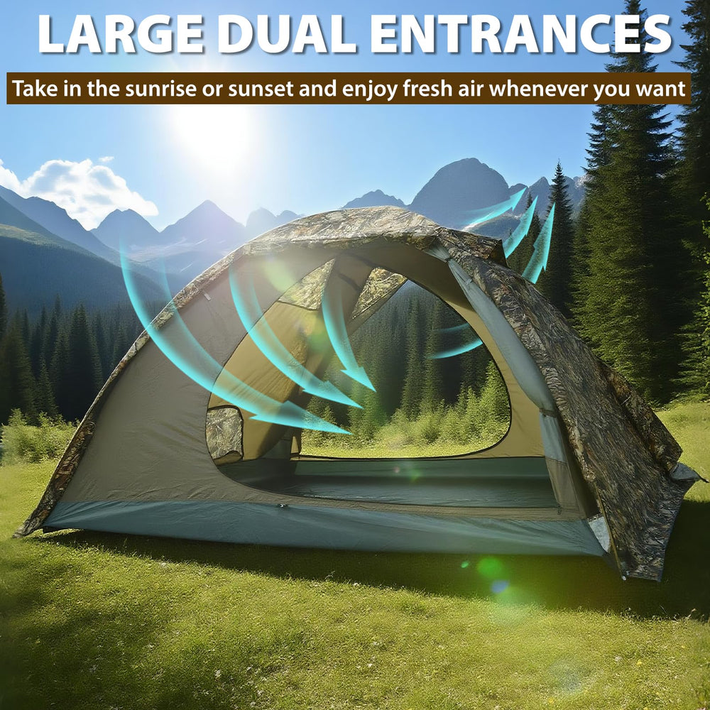 GEERTOP lightweight 9.5 lb tent supports backpacking and car camping