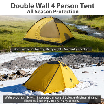 Geertop tent with two entrances and ventilation for better airflow