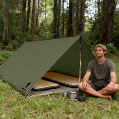 GEERTOP tarp open shelter shows 10x12 group shade