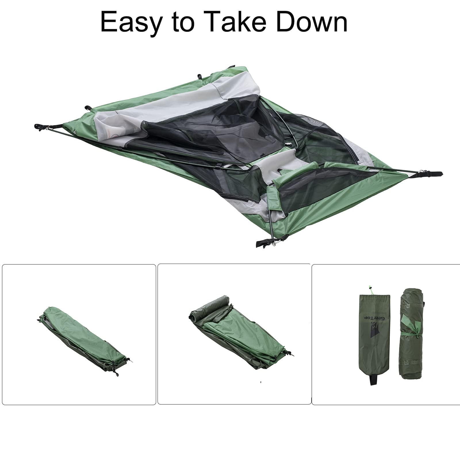 GEERTOP Ultralight Bivy Tent ideal for backpacking and travel on multi-day hikes.