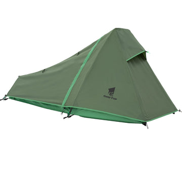 GEERTOP Ultralight Bivy Tent compact pack shows portable shelter for backpackers.