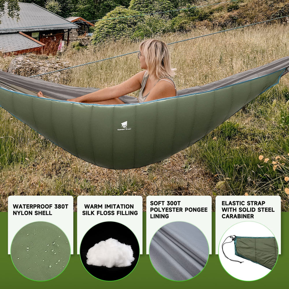 GEERTOP underquilt soft lining provides cozy comfort on chilly nights.