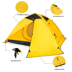 GEERTOP ventilated inner tent with mesh for breathable night air