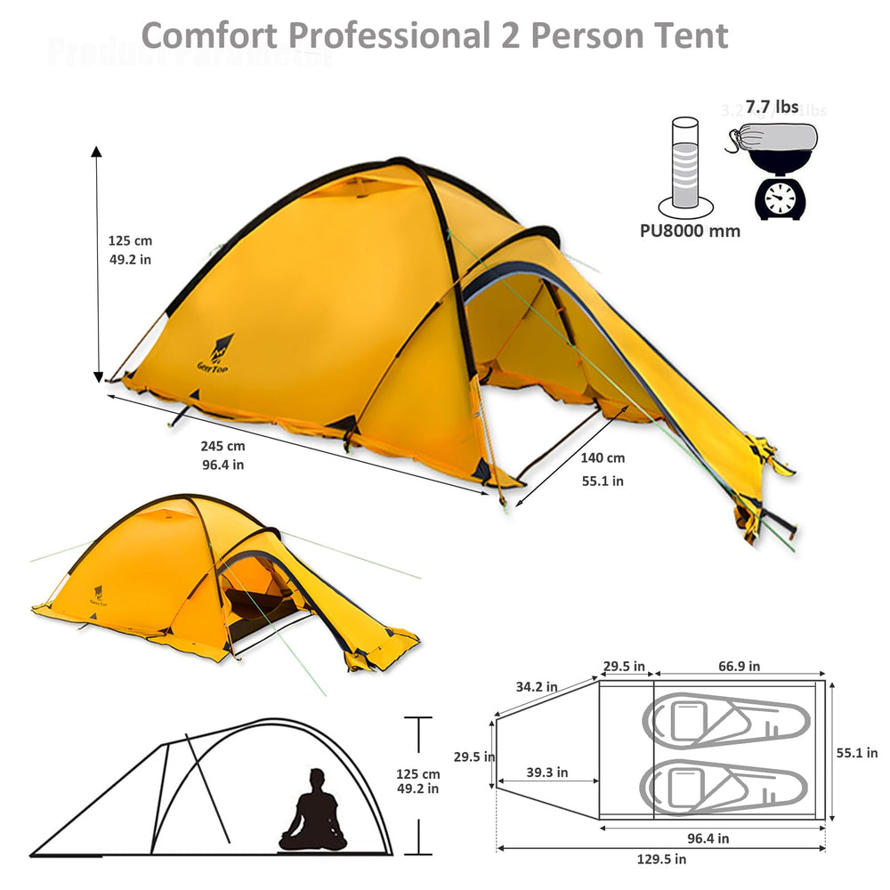 Geertop waterproof fabric close-up showing durable rain protection