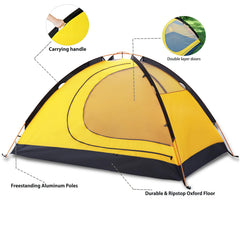 GEERTOP waterproof outer flysheet protecting occupants from rain