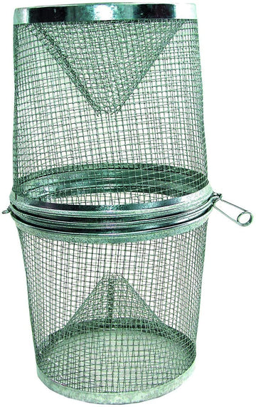 Gees-Feets G-40 Minnow Trap: galvanized steel, 16.5in long, 7.5in diameter