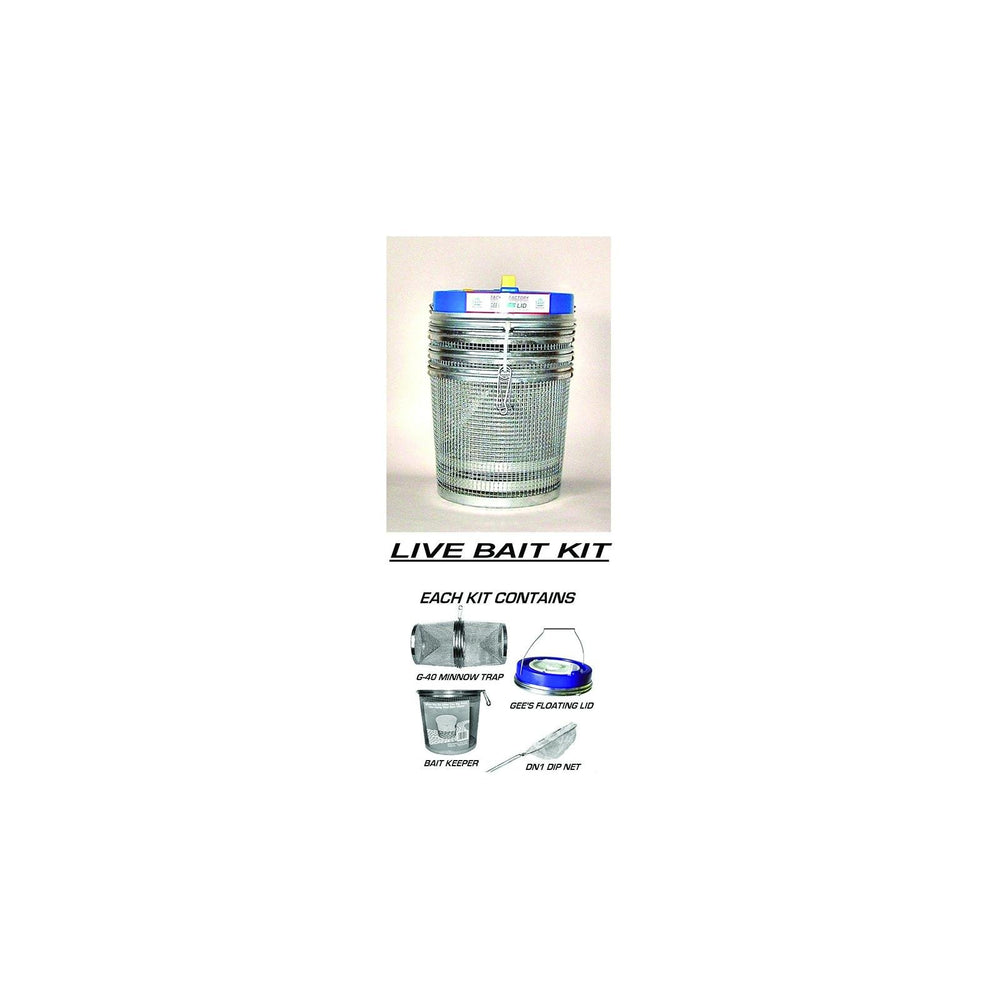 Gees G-40KIT floating bait kit with keeper lid keeps bait fresh and accessible