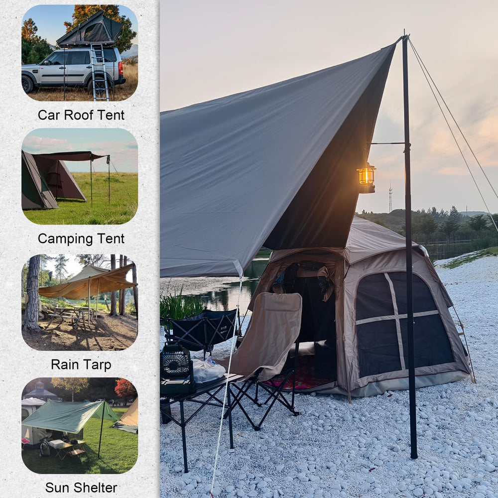 GEEWAY tarp poles with tote bag for easy carrying and storage