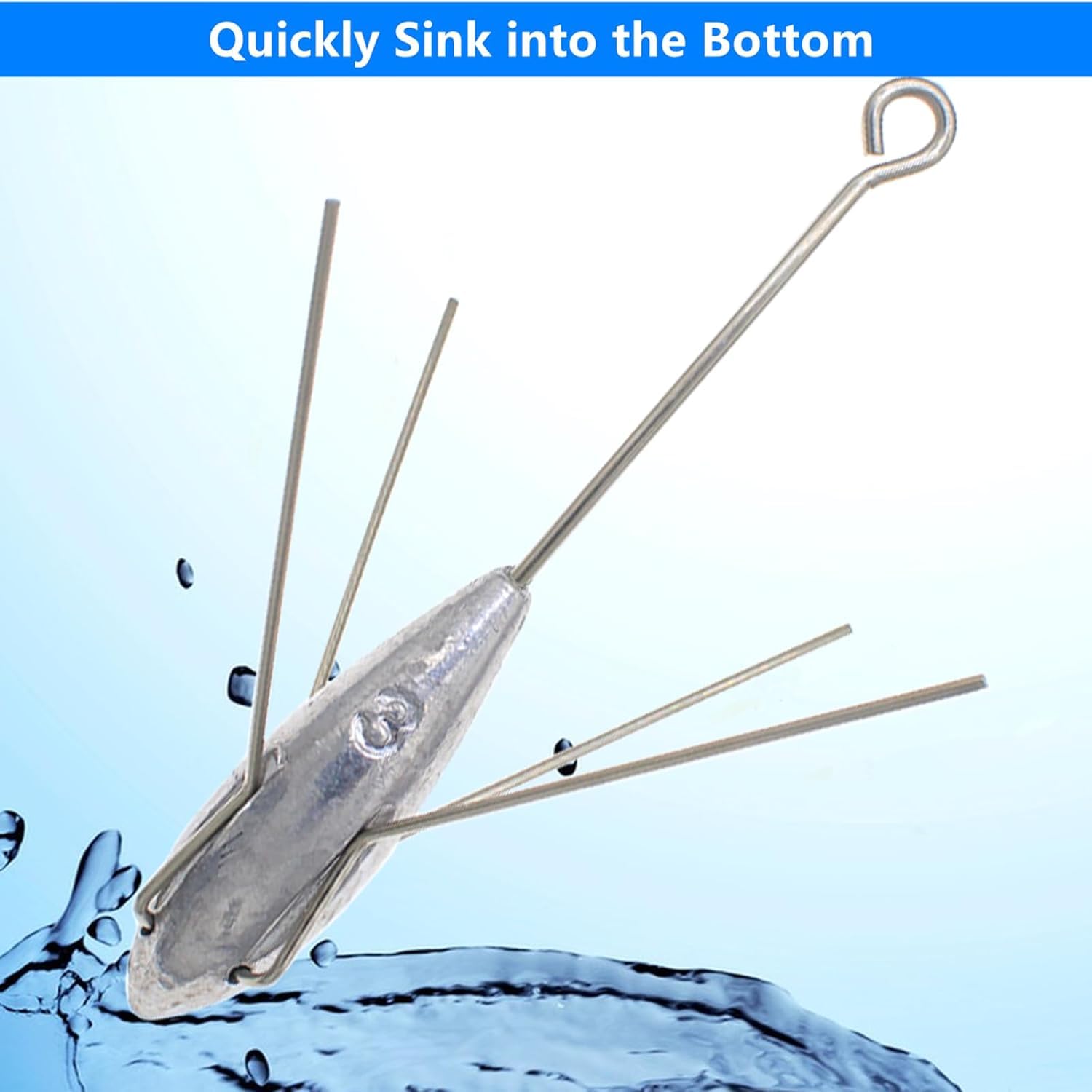 Saltwater-ready lead sinkers with spider design