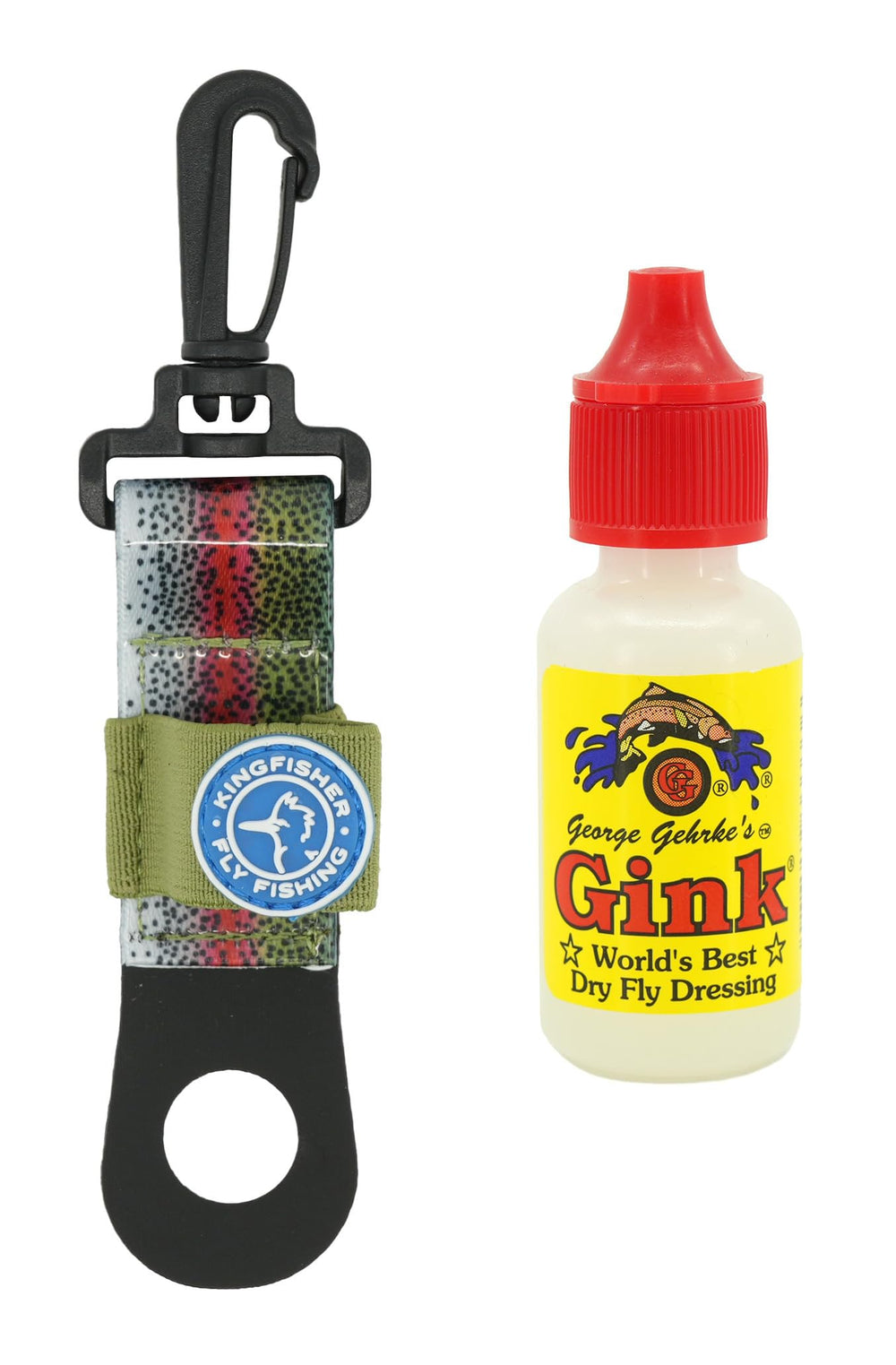 Close-up of Gink Floatant inside secure storage