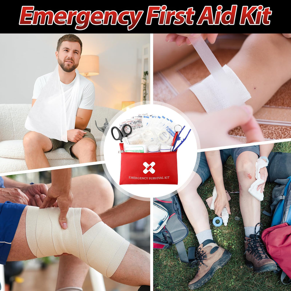 Geiserailie compact first-aid kit bag packaging demonstrates portable safety for cars and backpacks.