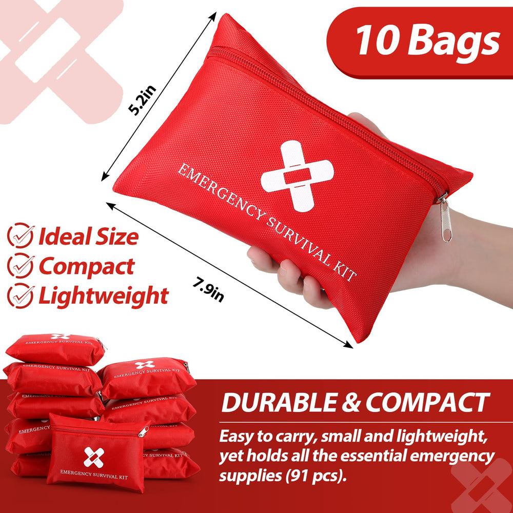 Geiserailie portable emergency kit backpack-fit image emphasizes convenient carry during travel and outdoor.