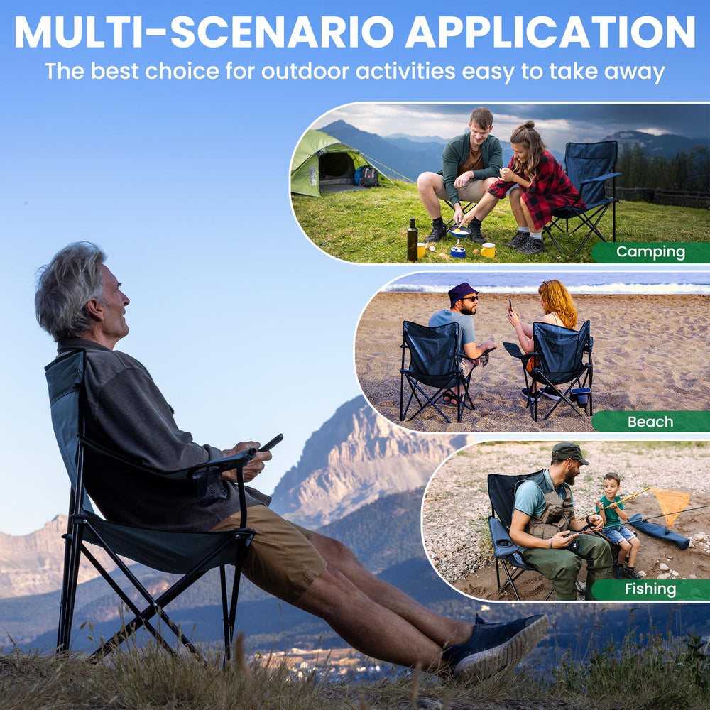 Geisoun compact chair fits in trunks for easy travel