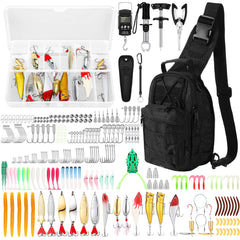 Gemscream 393-pcs fishing kit backpack keeps gear organized for quick trips