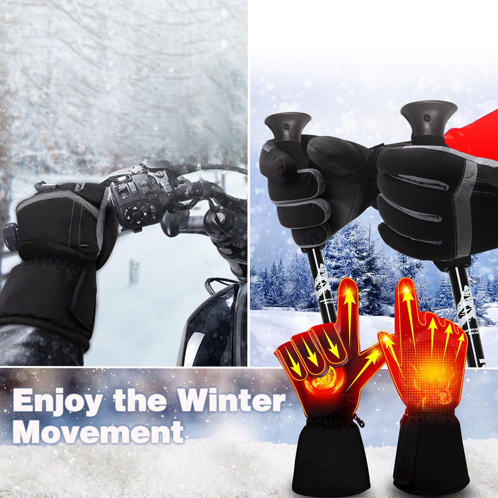 GEMSTONEGO heated gloves packaging showing winter gift option