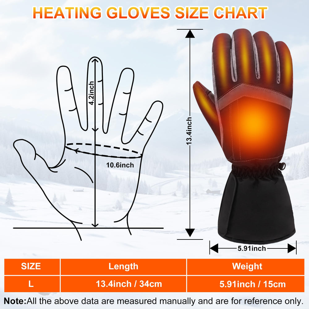 GemstoneGO heated gloves three heat settings for customizable comfort