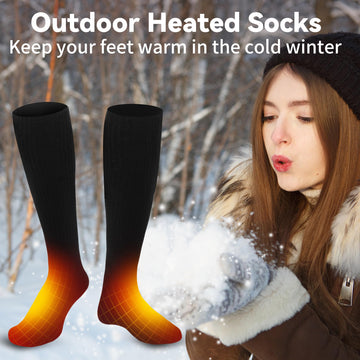 GemstoneGO heated socks minimalist design offers versatile styling for outdoor or casual outfits.