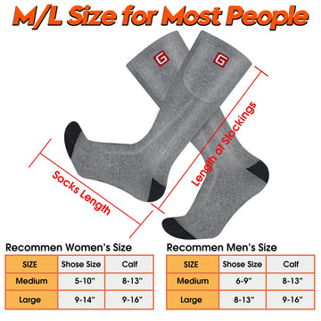 GEMSTONEGO heated socks three-level control for customizable warmth