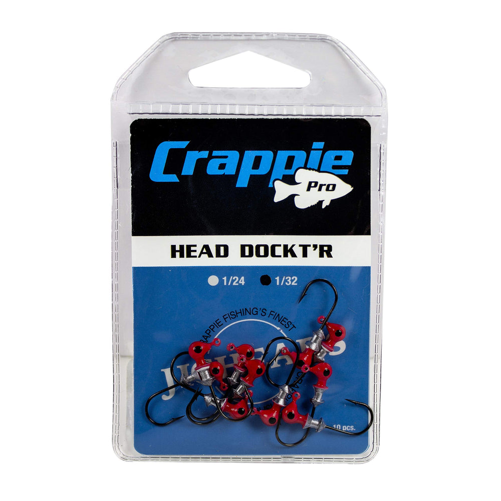 Close-up of Gene Larew Docktr jig head with bait-keeper barb for secure plastics