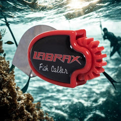 Genel Smart EGE Fish Caller attached to speargun for hands-free use