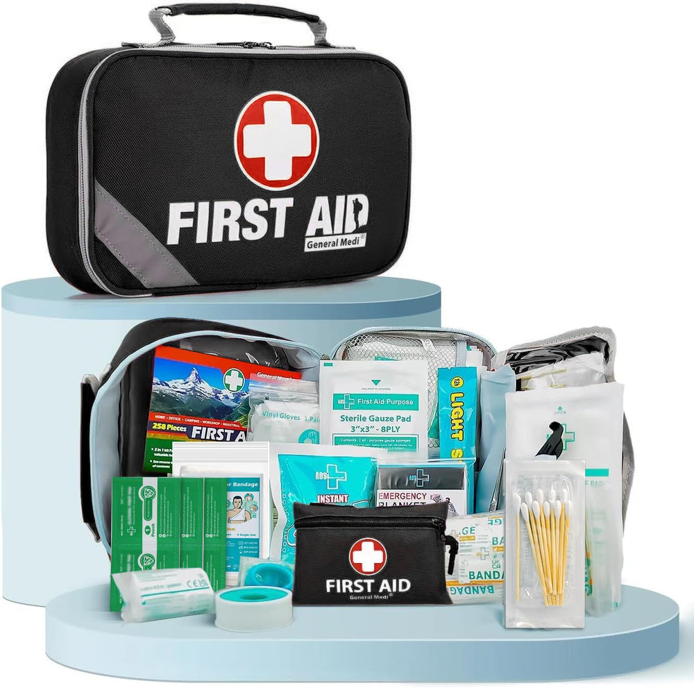 General Medi 43-piece mini kit shown for portable on-the-go readiness.