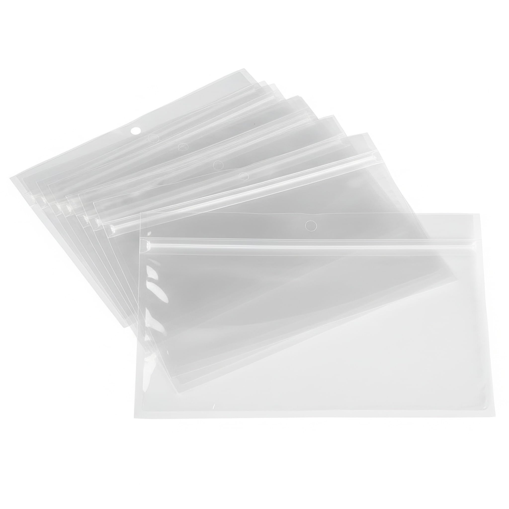 Generic 100-pack soft plastic baits bags with crystal-clear visibility for quick lure checks.