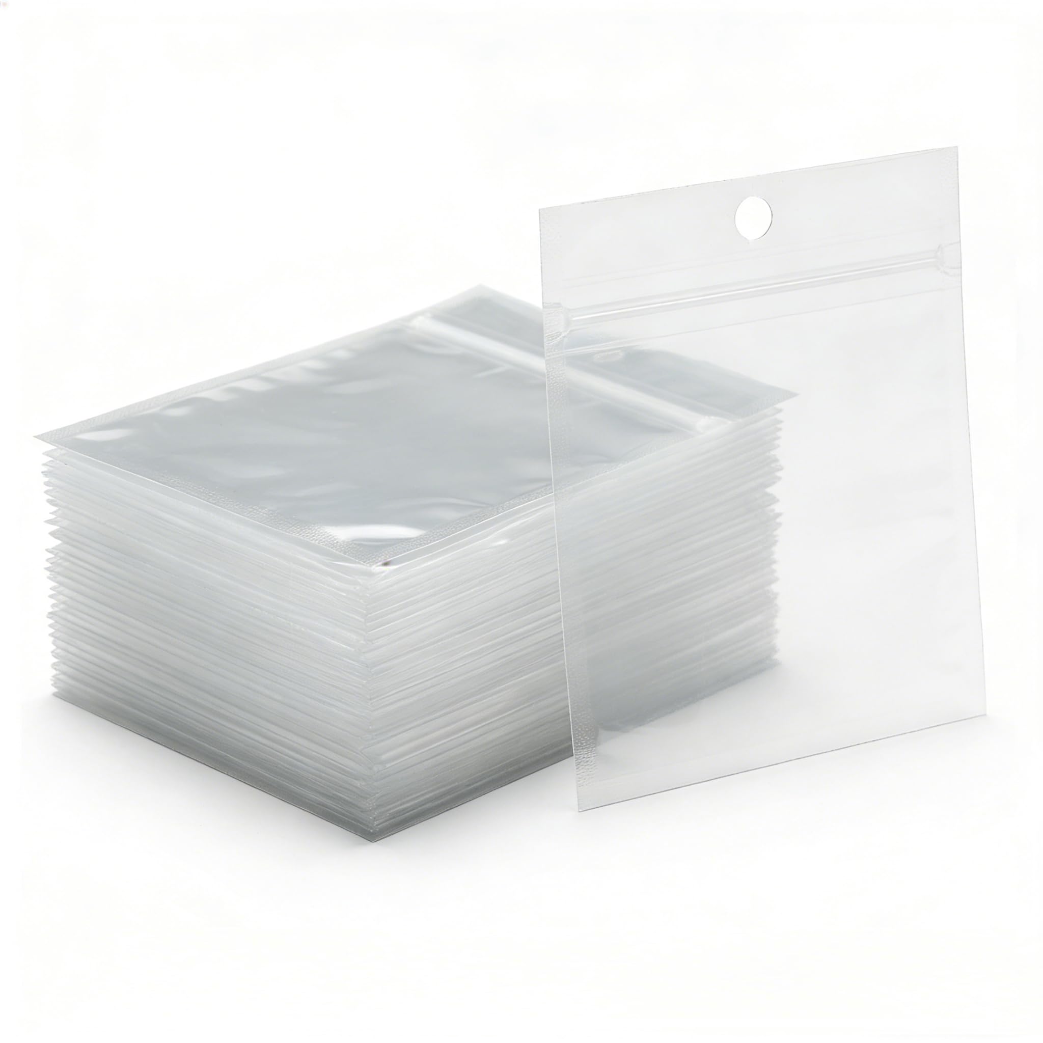 Generic 100 Pack soft plastic baits bags, front view for quick tackle access.