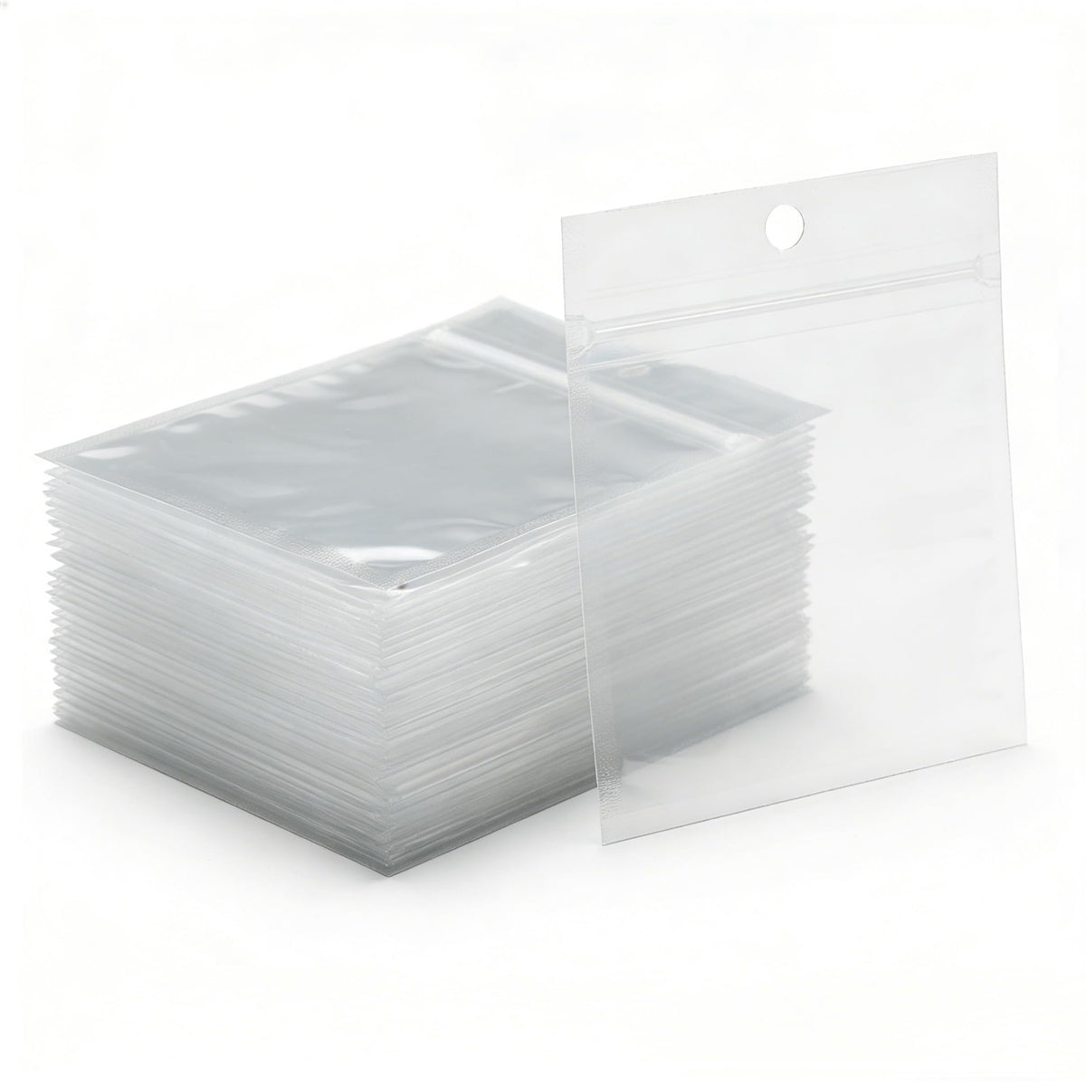 Generic 100 Pack soft plastic baits bags, front view for quick tackle access.