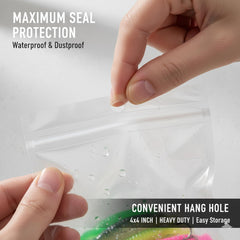 Generic multi-size pack enables sorting by type, color, or size.