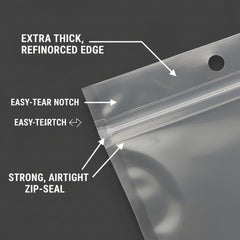Generic multi-size bait bags designed for organized tackle boxes, boats, or backpacks.