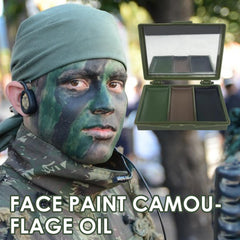 Generic 3-Color Face Paint applied with brush for smooth, even coverage