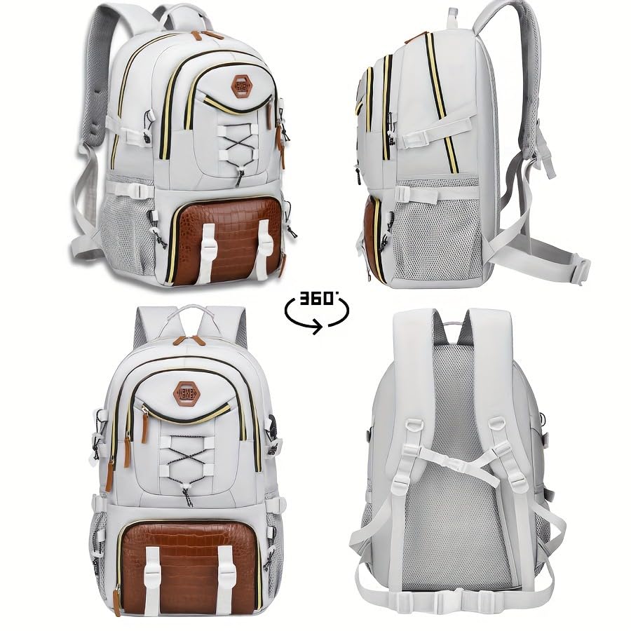 Generic 35L backpack breathable back panel reduces sweat during long days